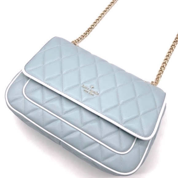 kate spade Handbags - Kate Spade NWT 499.00 : Color Block Blue Quilted shoulder bag.